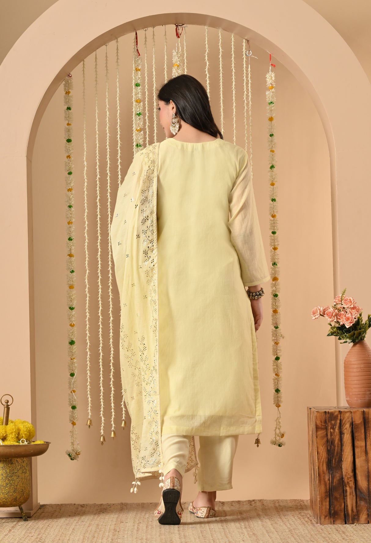 Chanderi Pita work