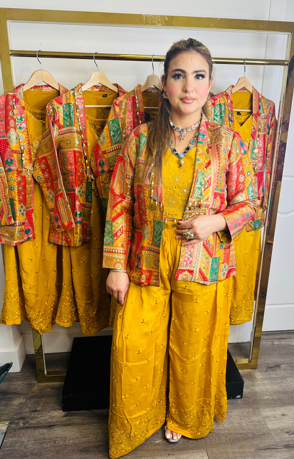Marigold fusion dress