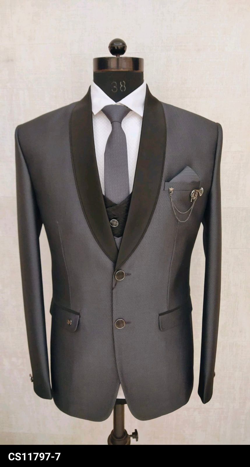 Dark Grey suit for men