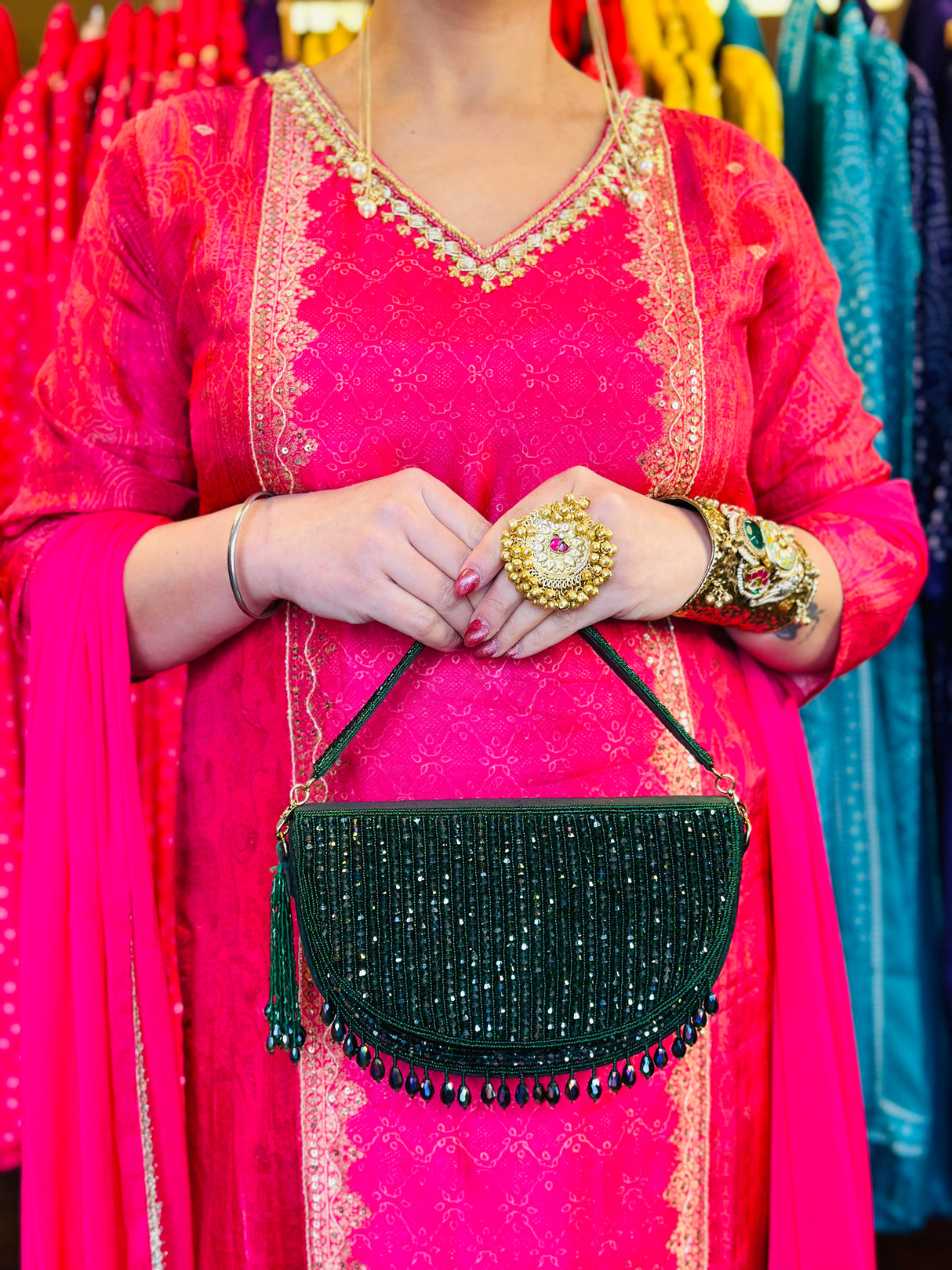 Green purse
