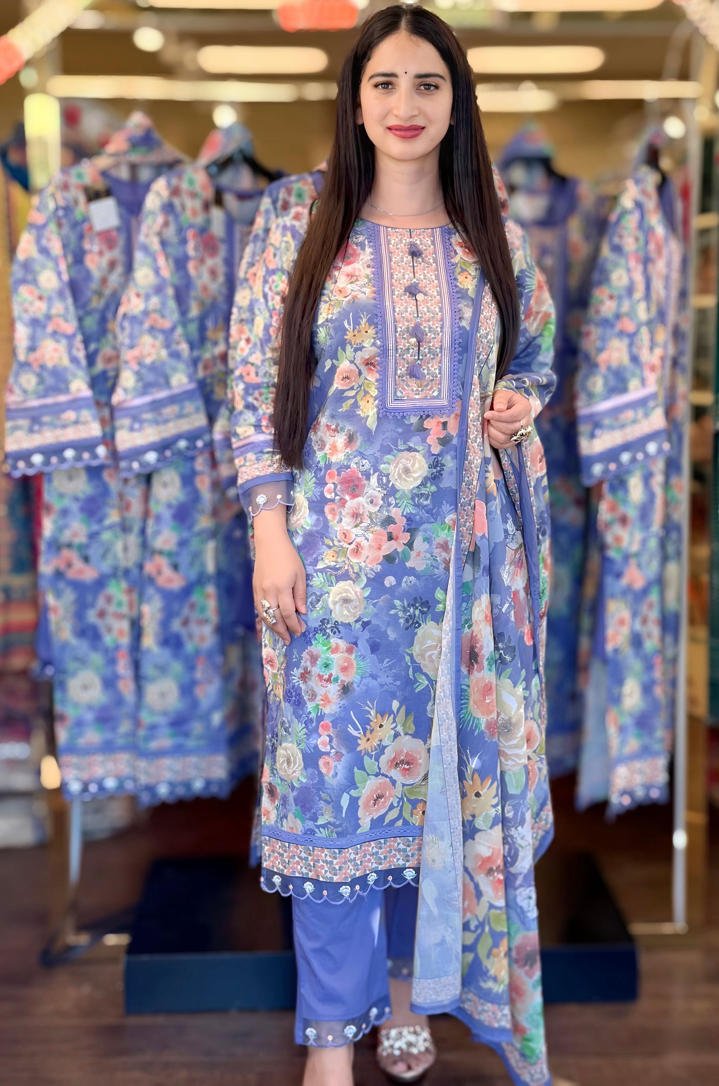 Pakistani printed suit