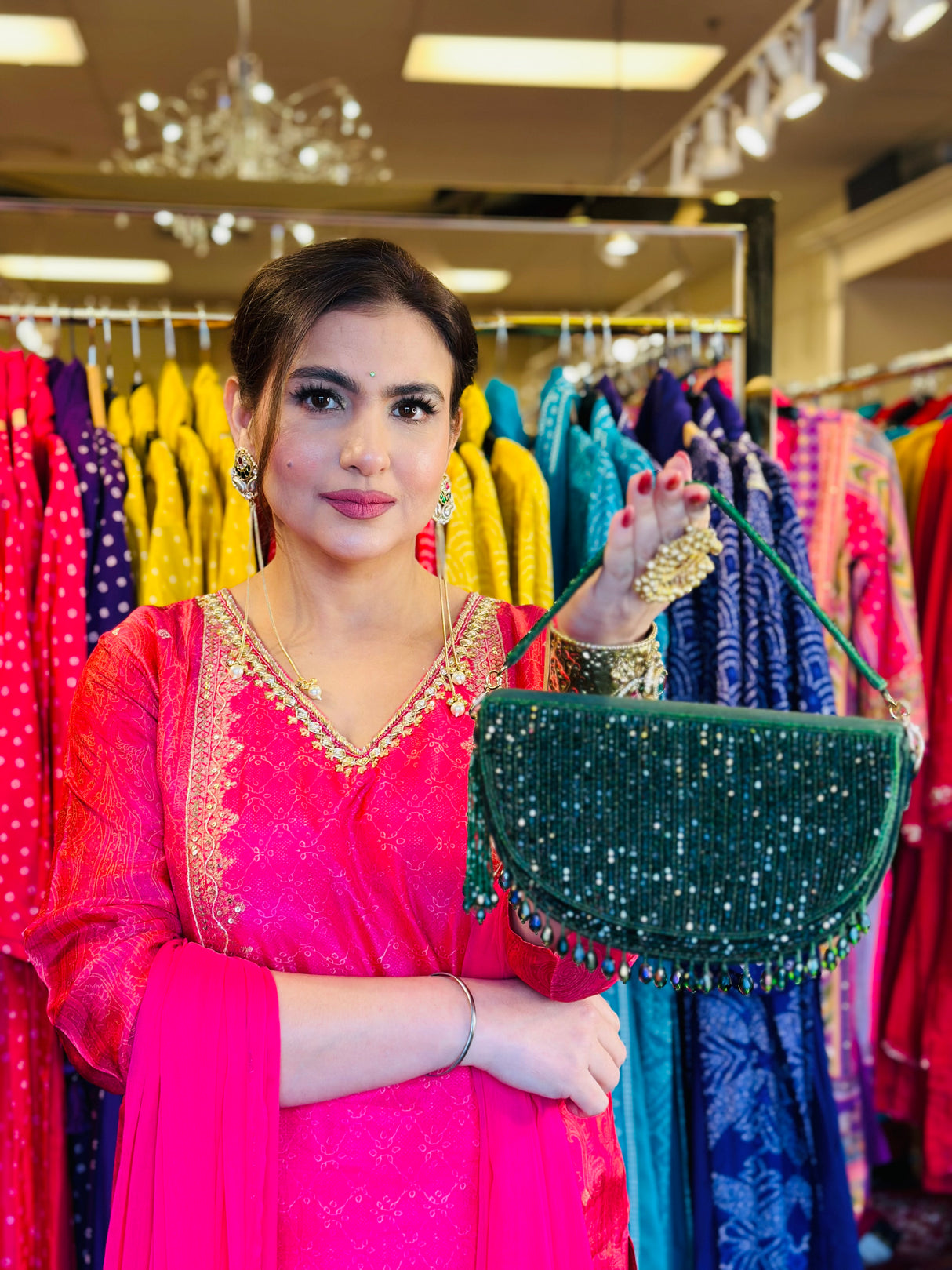 Green purse