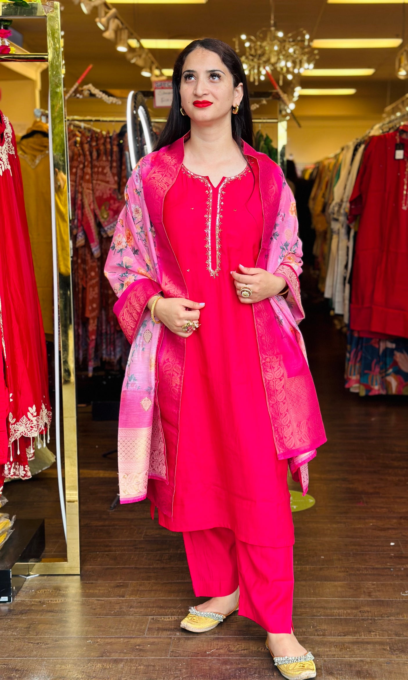 Banarasi Floral Suit