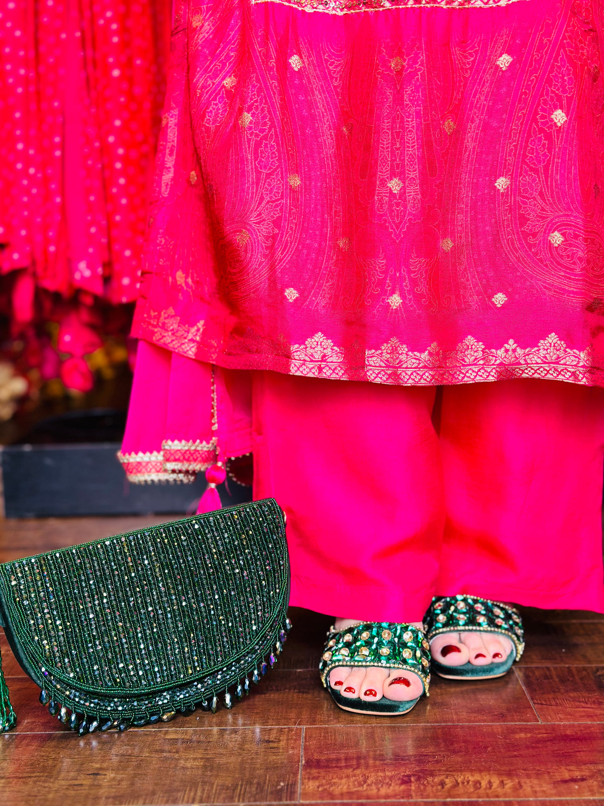 Green purse