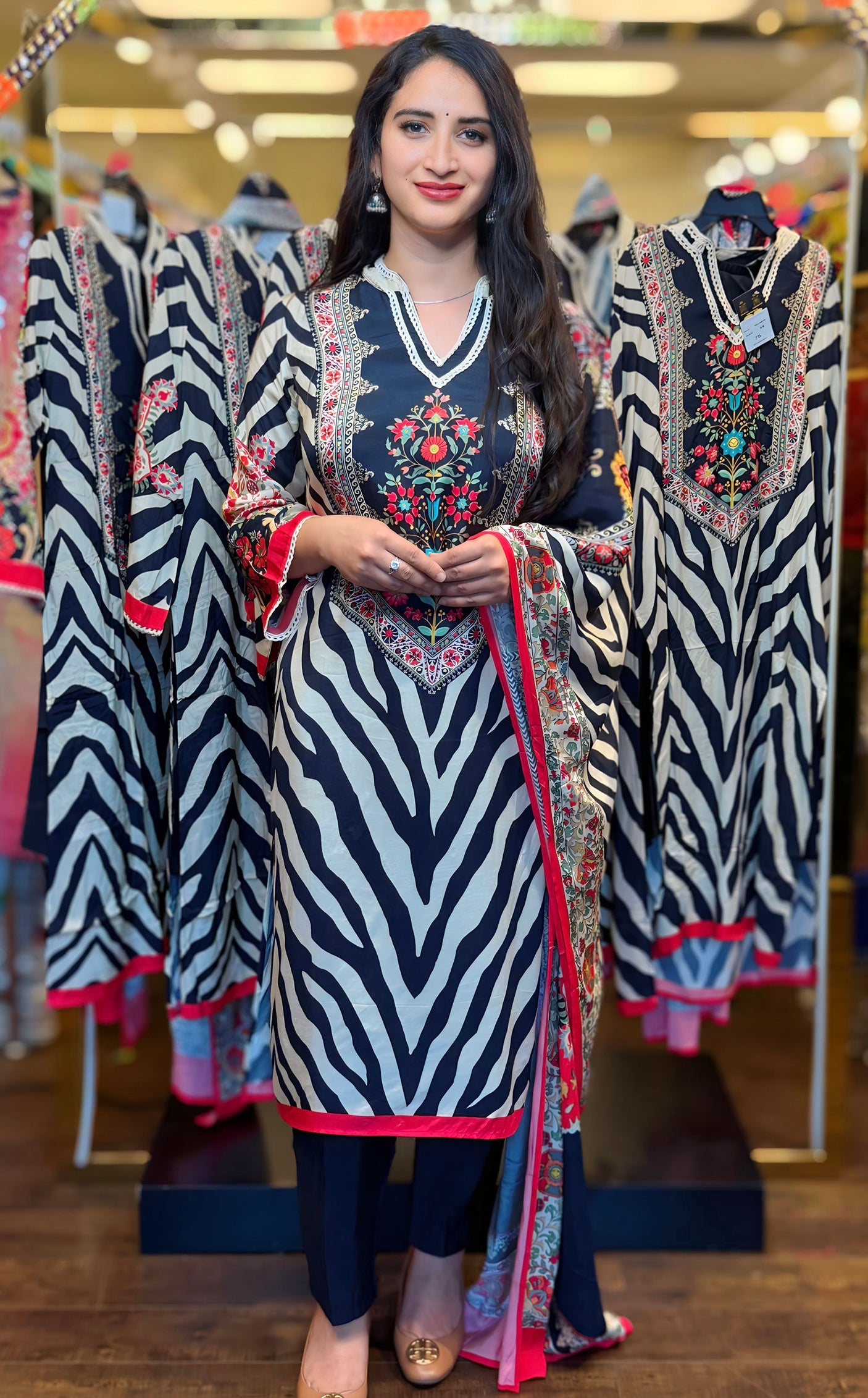 Kashmiri print suit