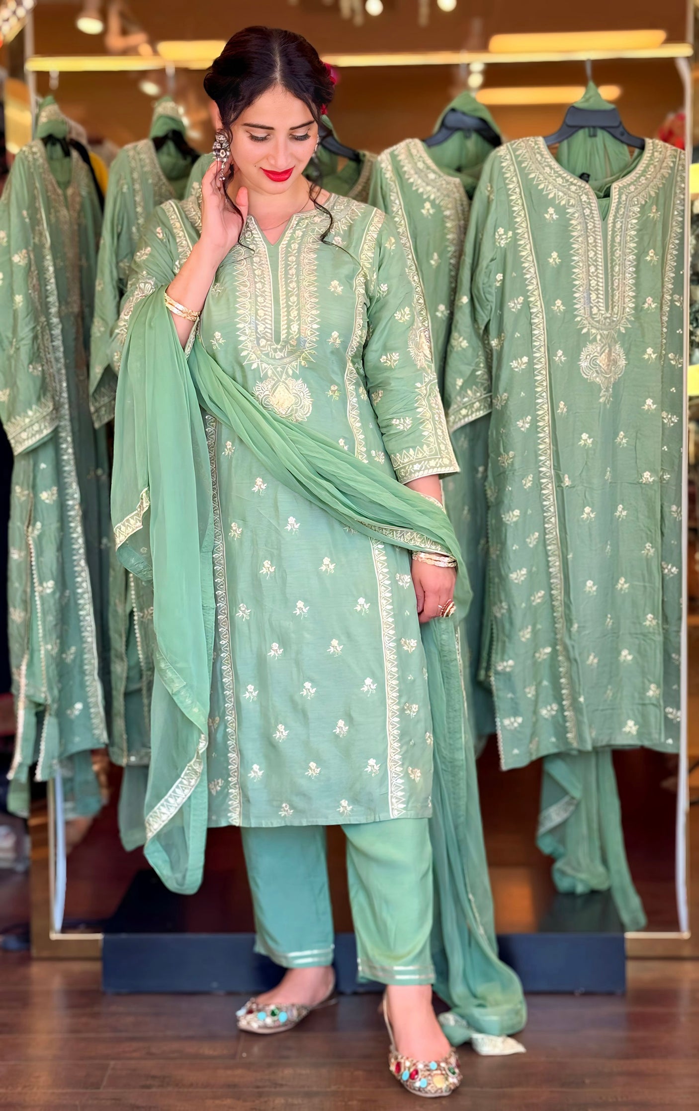 Mehndi Suit