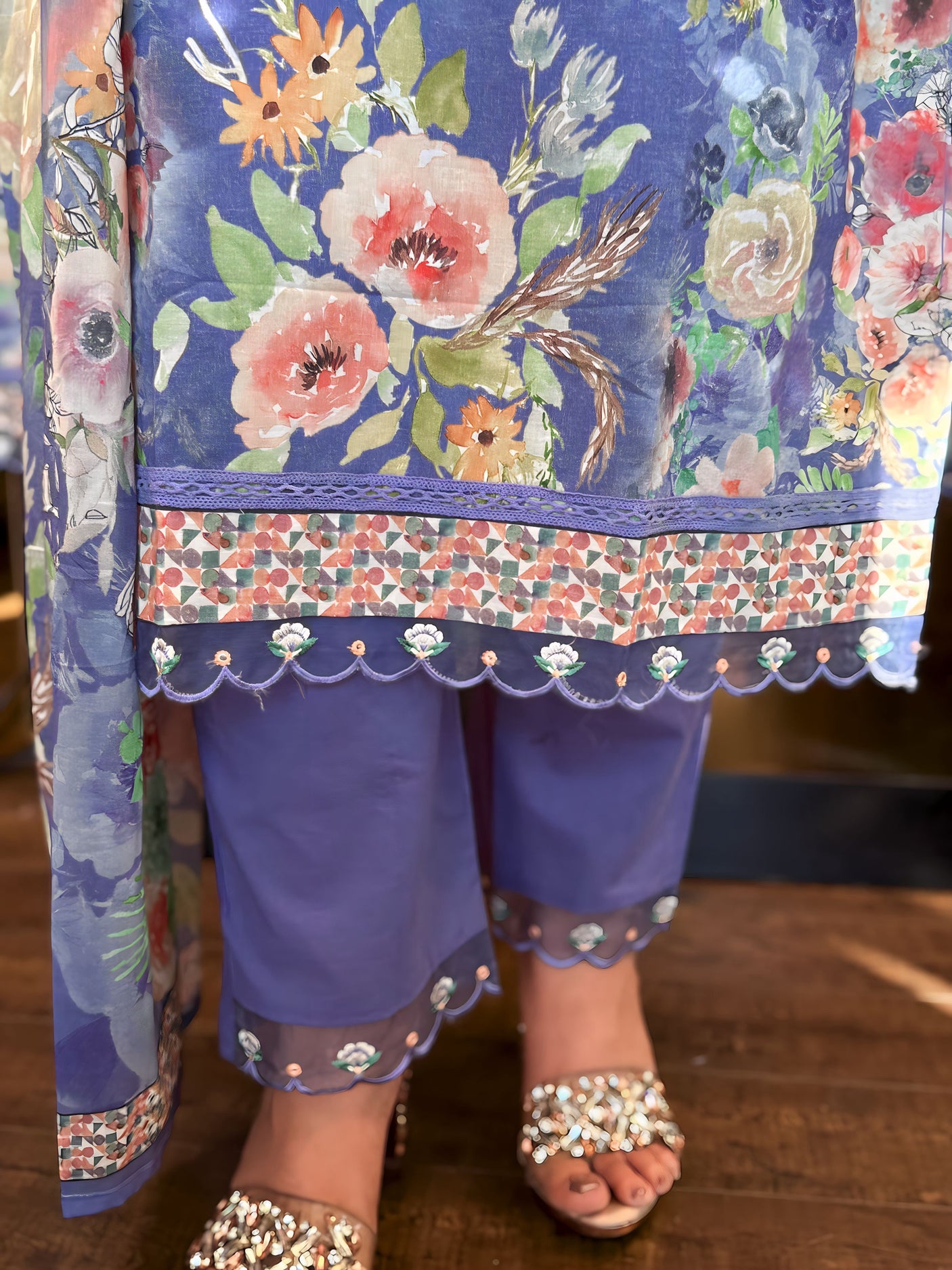 Pakistani printed suit