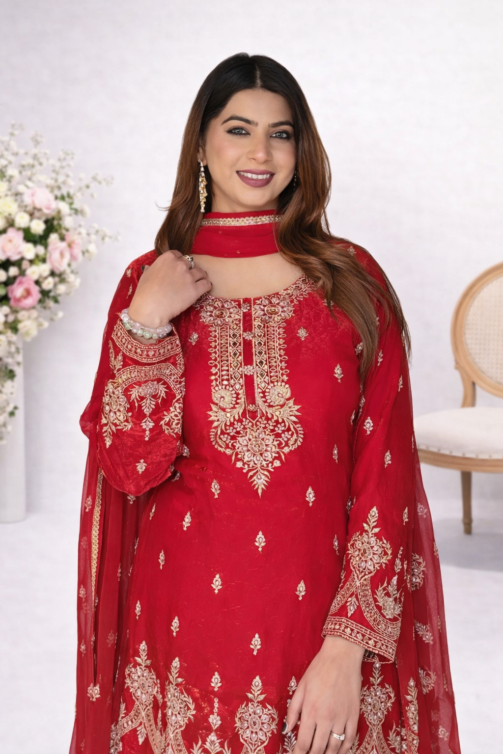 Hand Embroidery Heavy Suit
