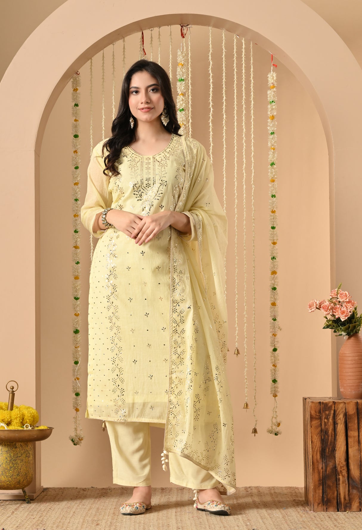 Chanderi Pita work