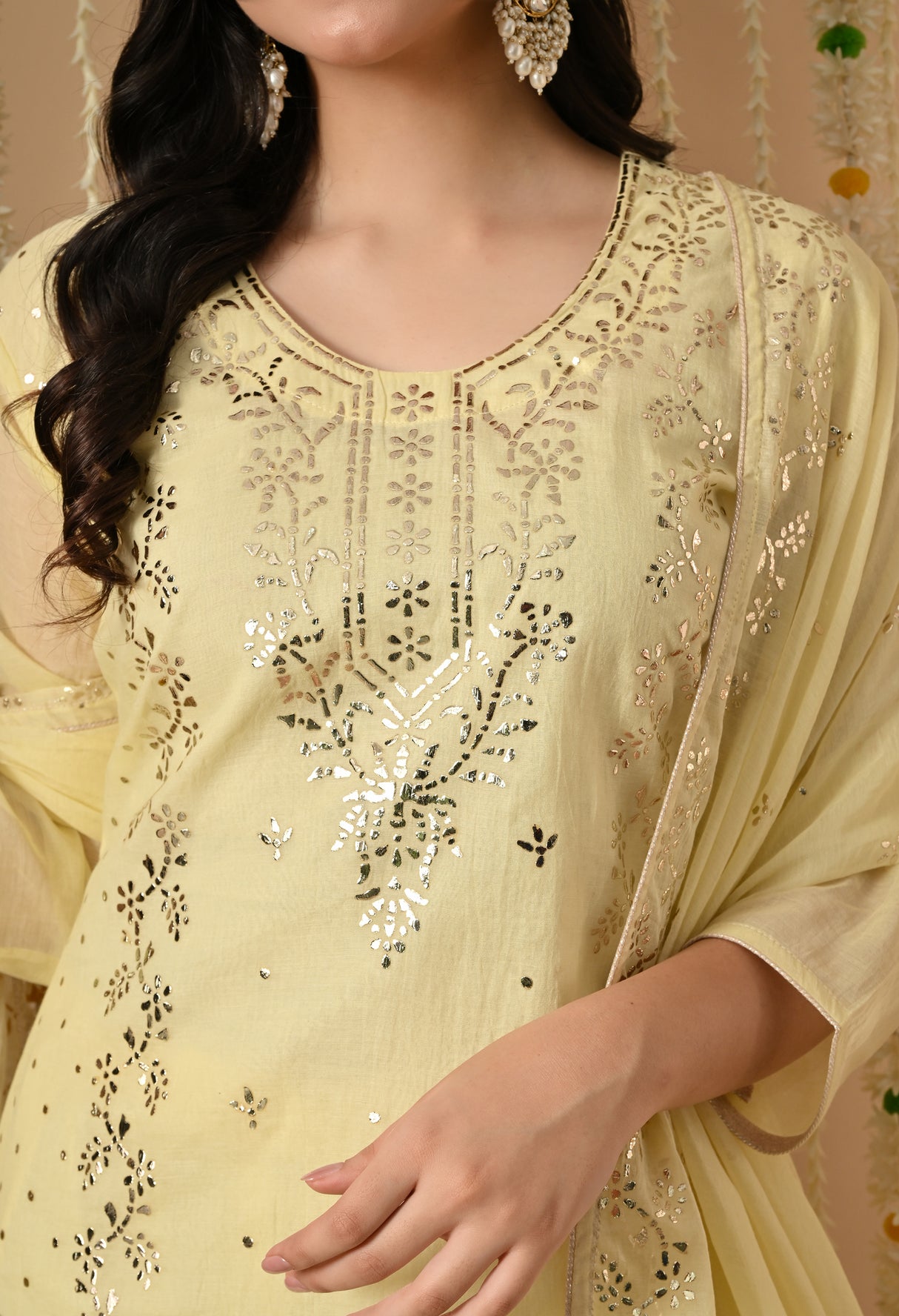 Chanderi Pita work