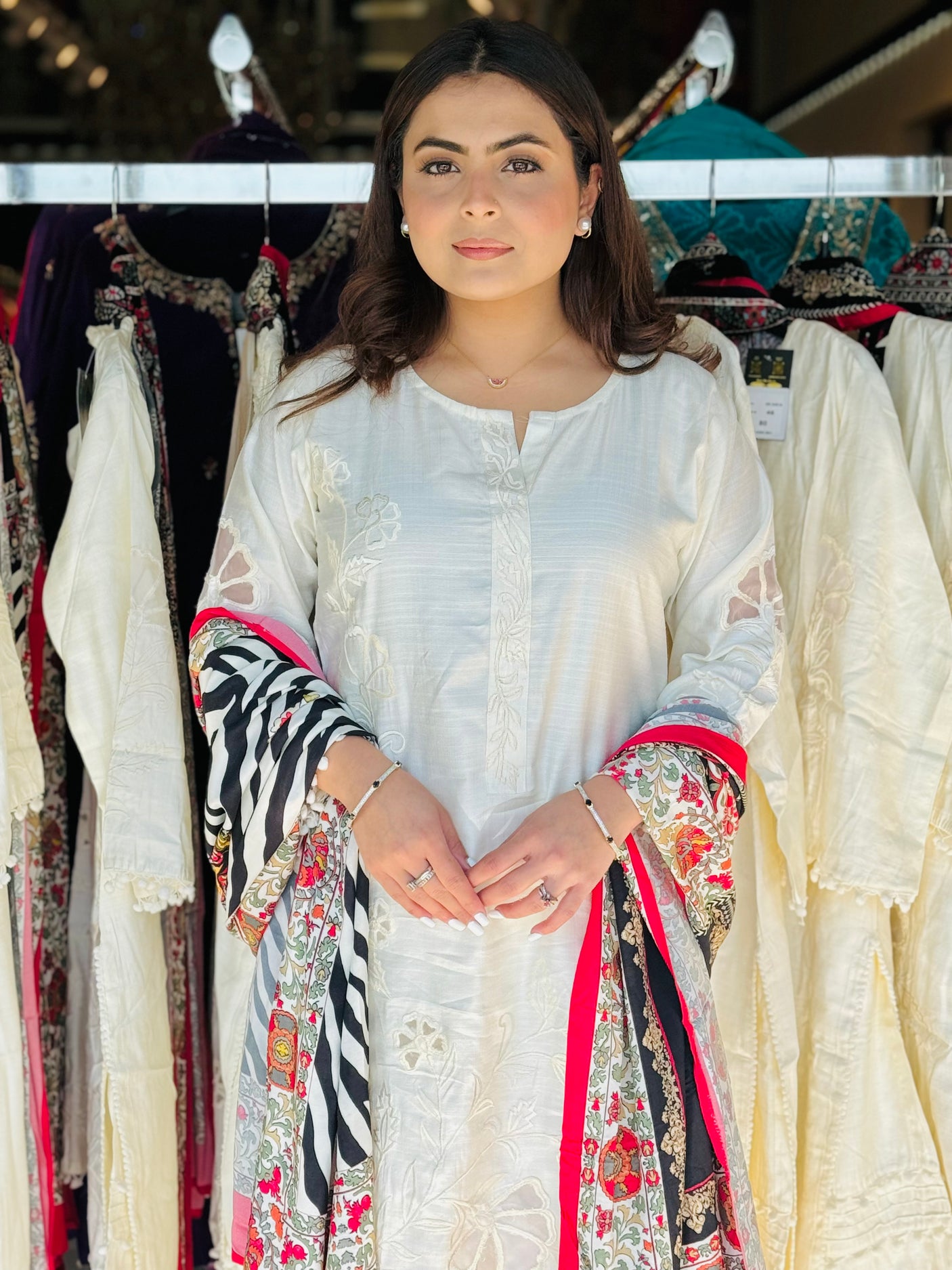 PAKISTANI ZEBRA PRINT SUIT