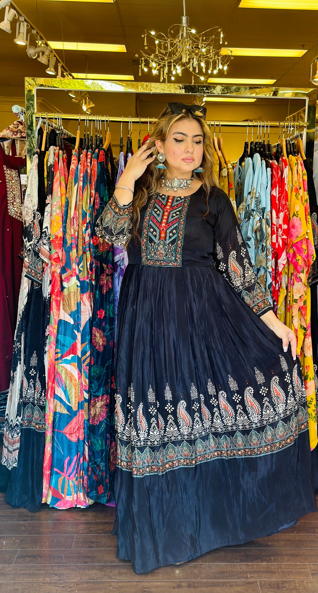 Ajrak Dress