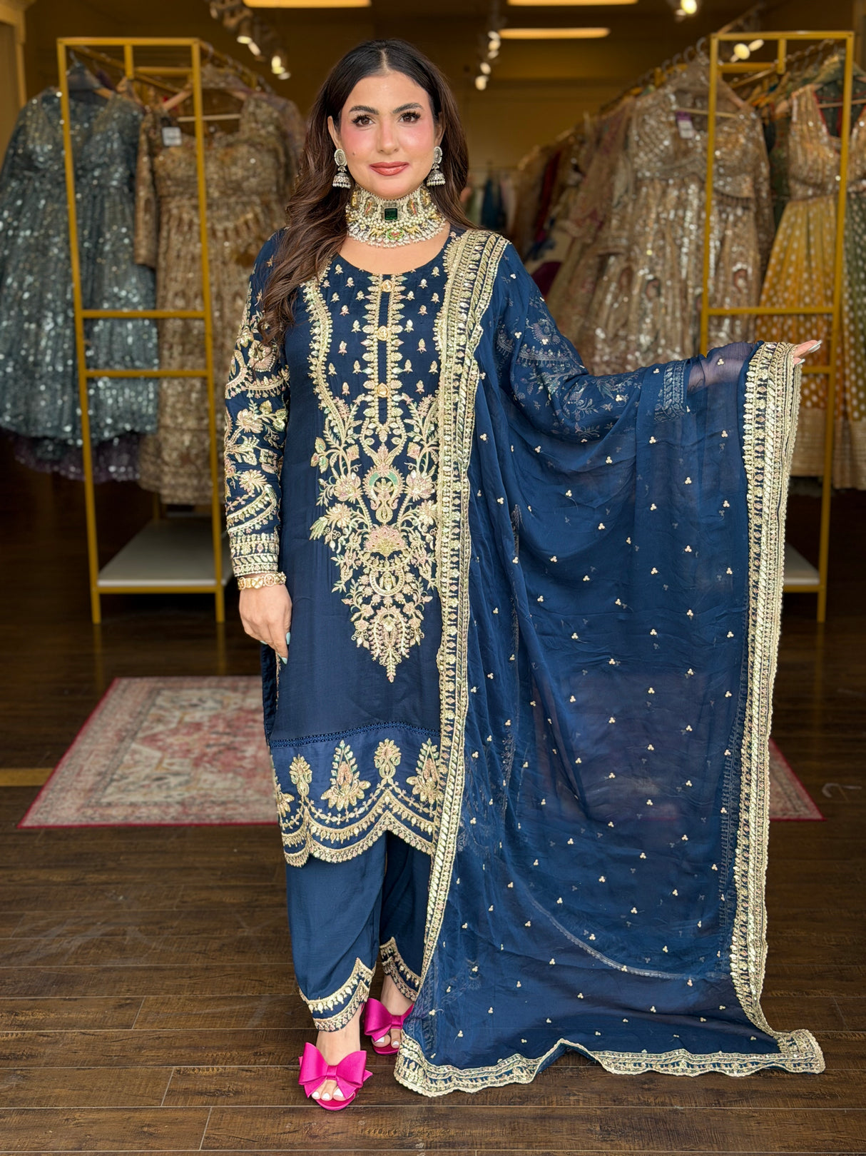 Noor Jaya Embroidered Suit