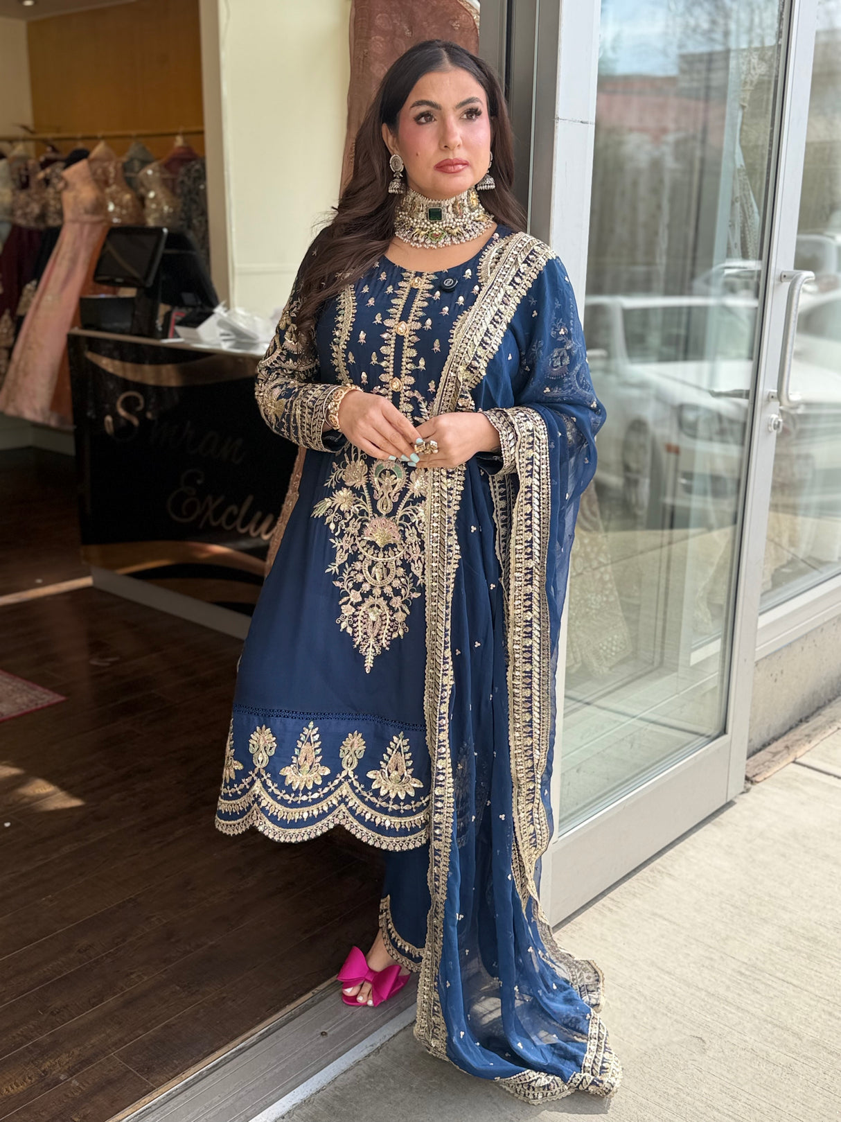 Noor Jaya Embroidered Suit