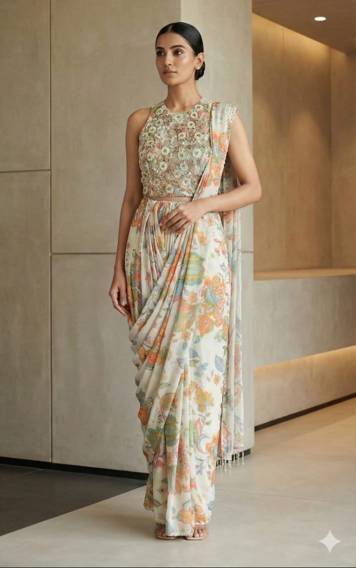 DRAPED SAREE